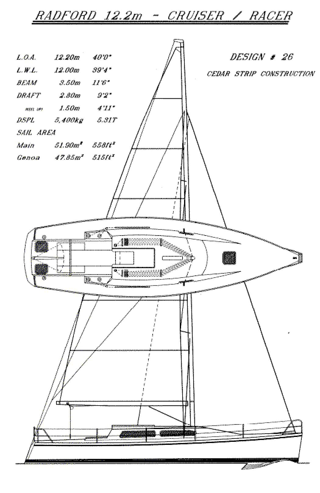 R12.2m dsn026 sail plan