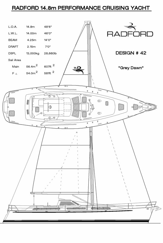 R14.8m dsn042 sail plan