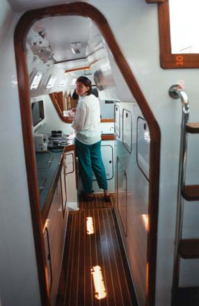 Galley / passageway from aft cabin