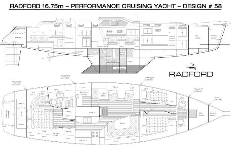 R16.75m dsn058 sail plan