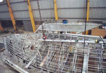 plating of the bulb section of the keel